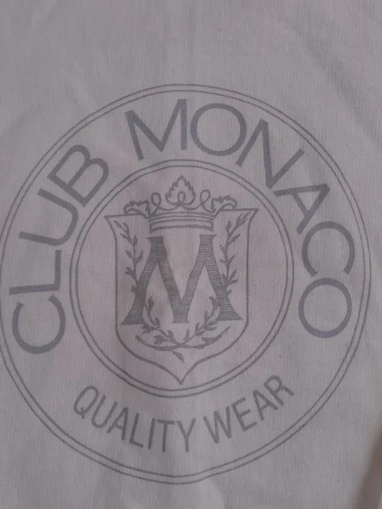 Vintage Club Monaco Cream Logo Crewneck Sweater UNISEX - Picture 5 of 9
